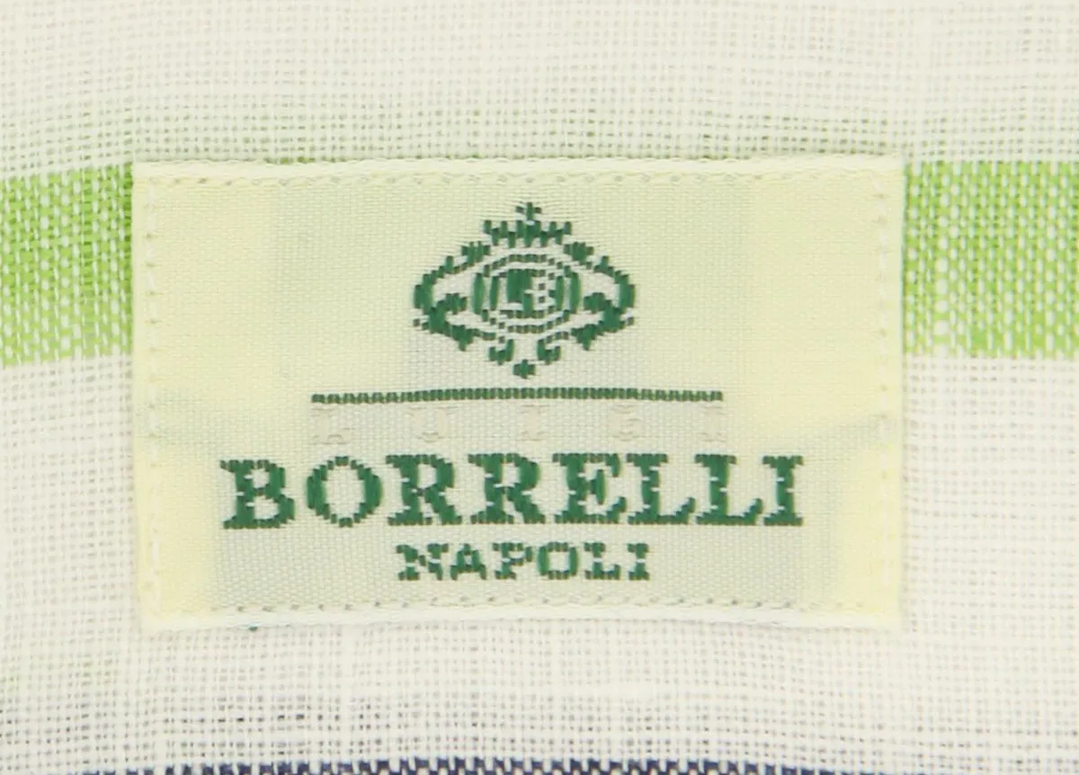 Luigi Borrelli Green Shirt - Slim