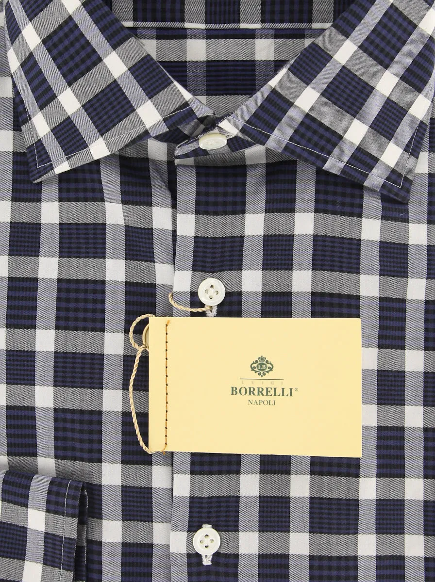 Luigi Borrelli Navy Blue Shirt - Extra Slim