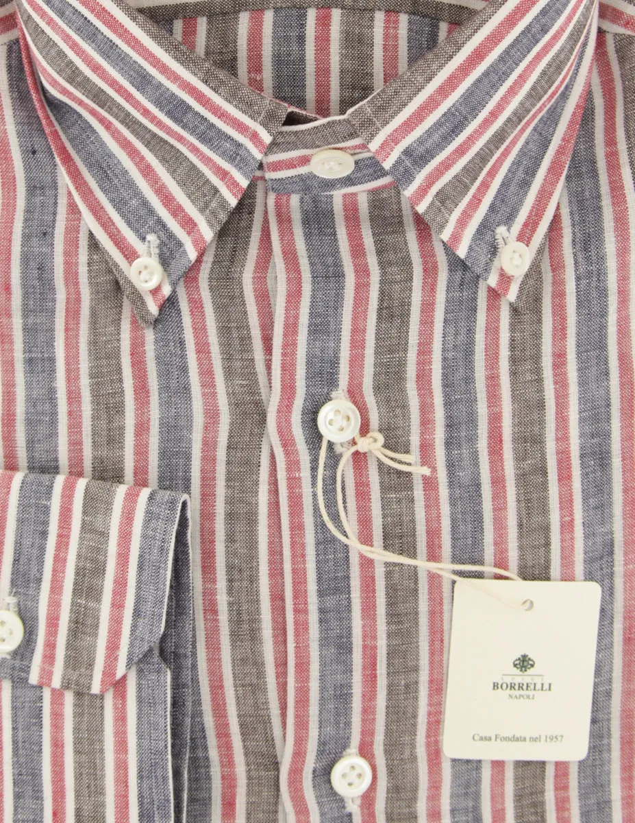 Luigi Borrelli Navy Blue Shirt - Slim