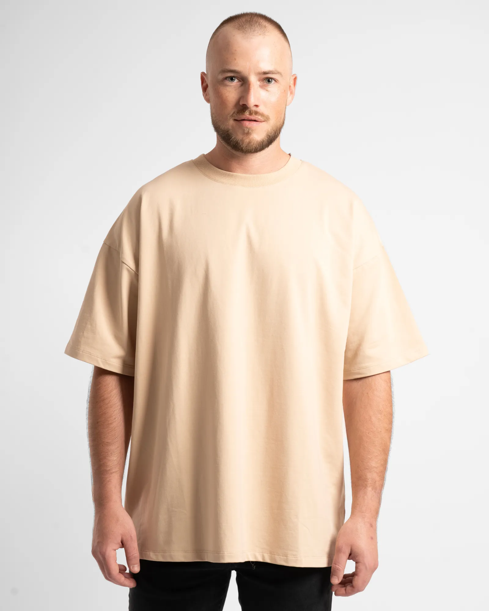 Luxe Oversized Tee - Sand