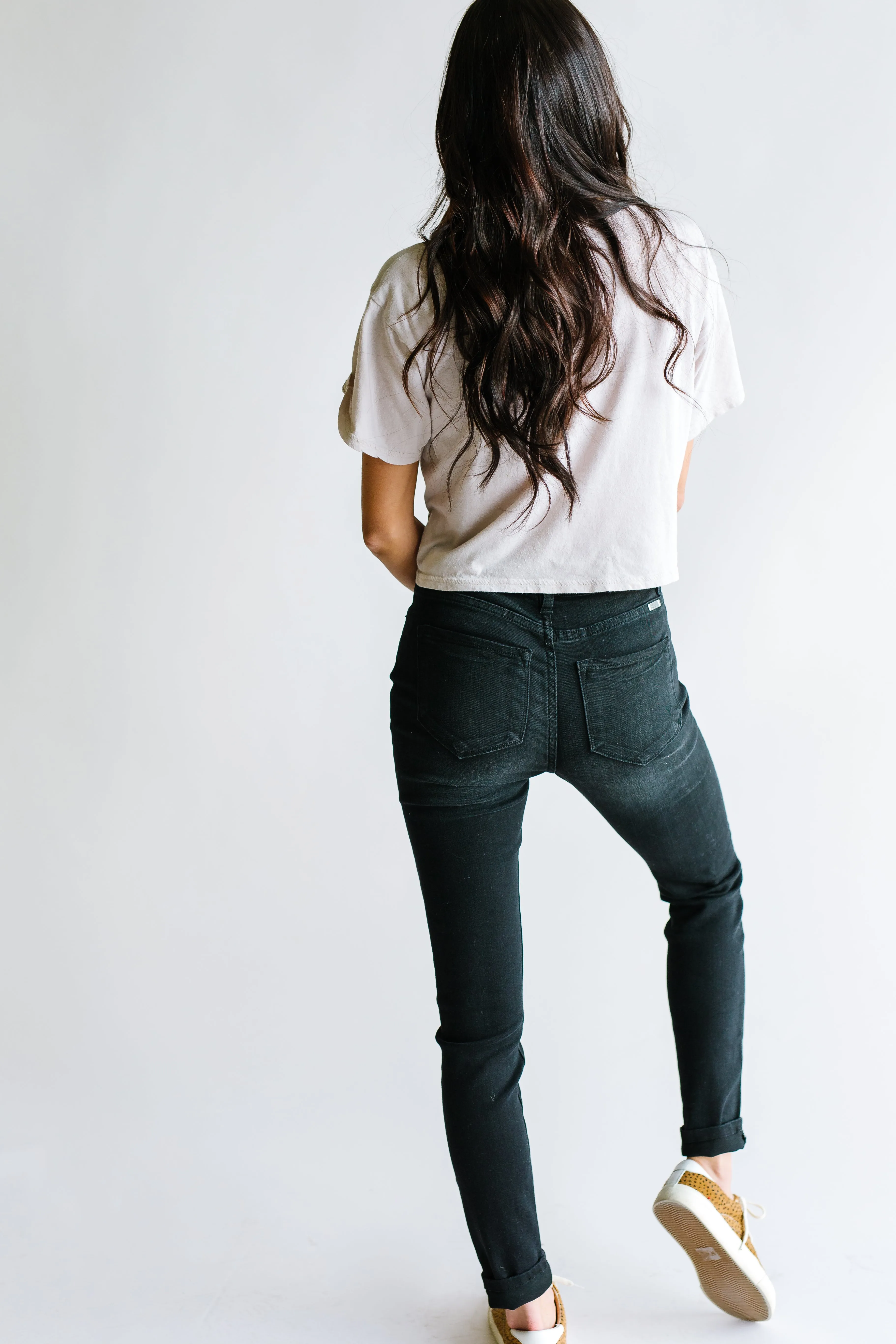 Manhattan Beach High Rise Button Fly Skinny