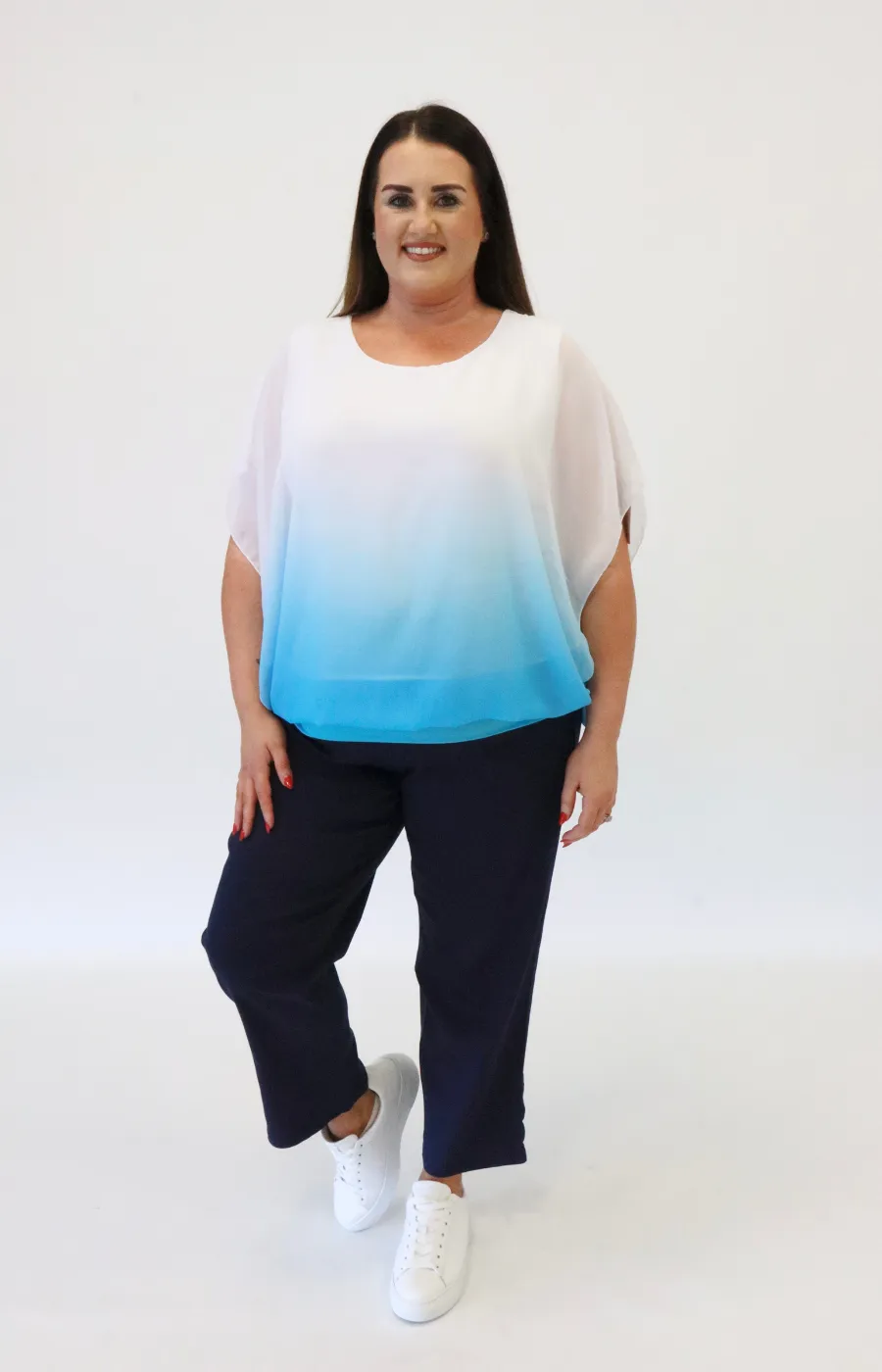 Melanie Magic Blouse in Blue