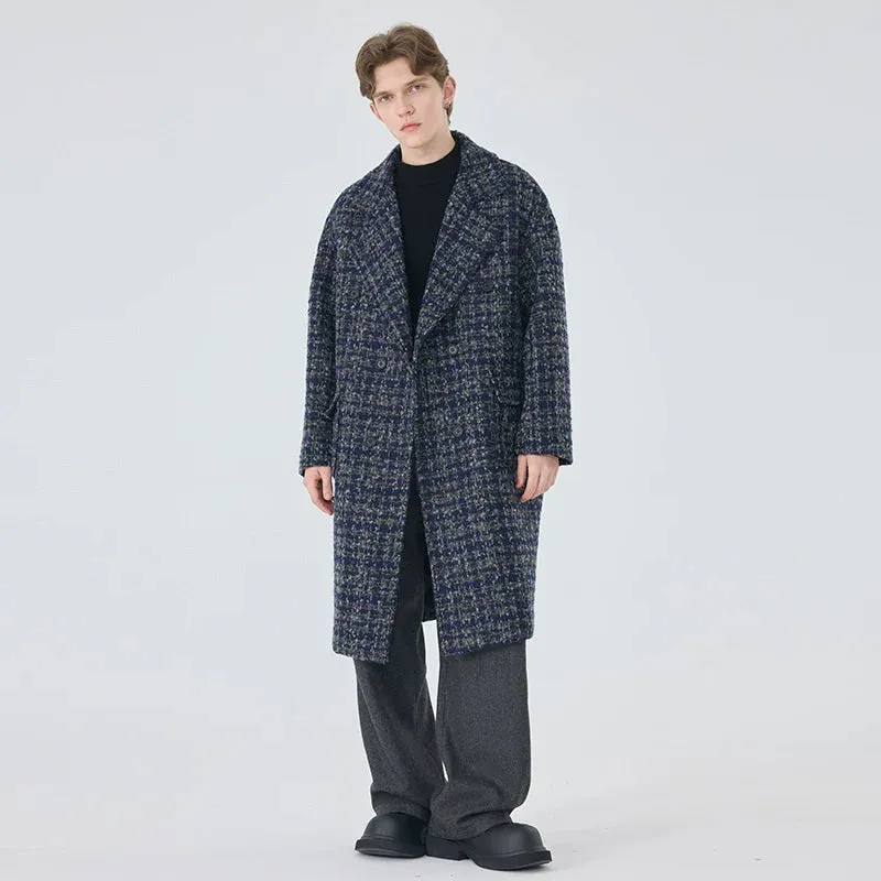 Men's Mid-Length Woolen Overcoat