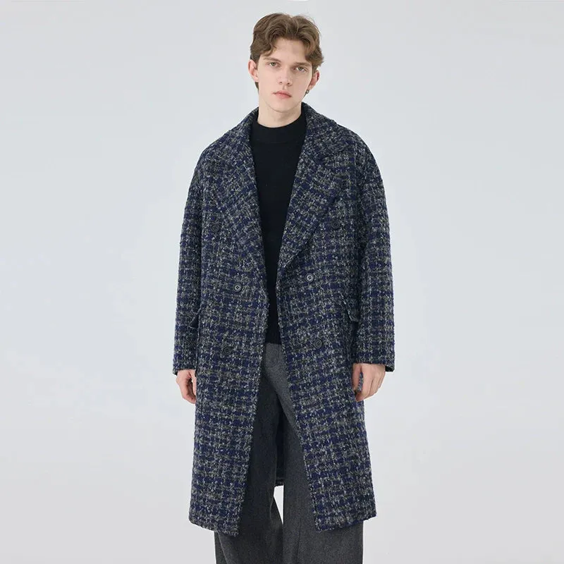 Men's Mid-Length Woolen Overcoat