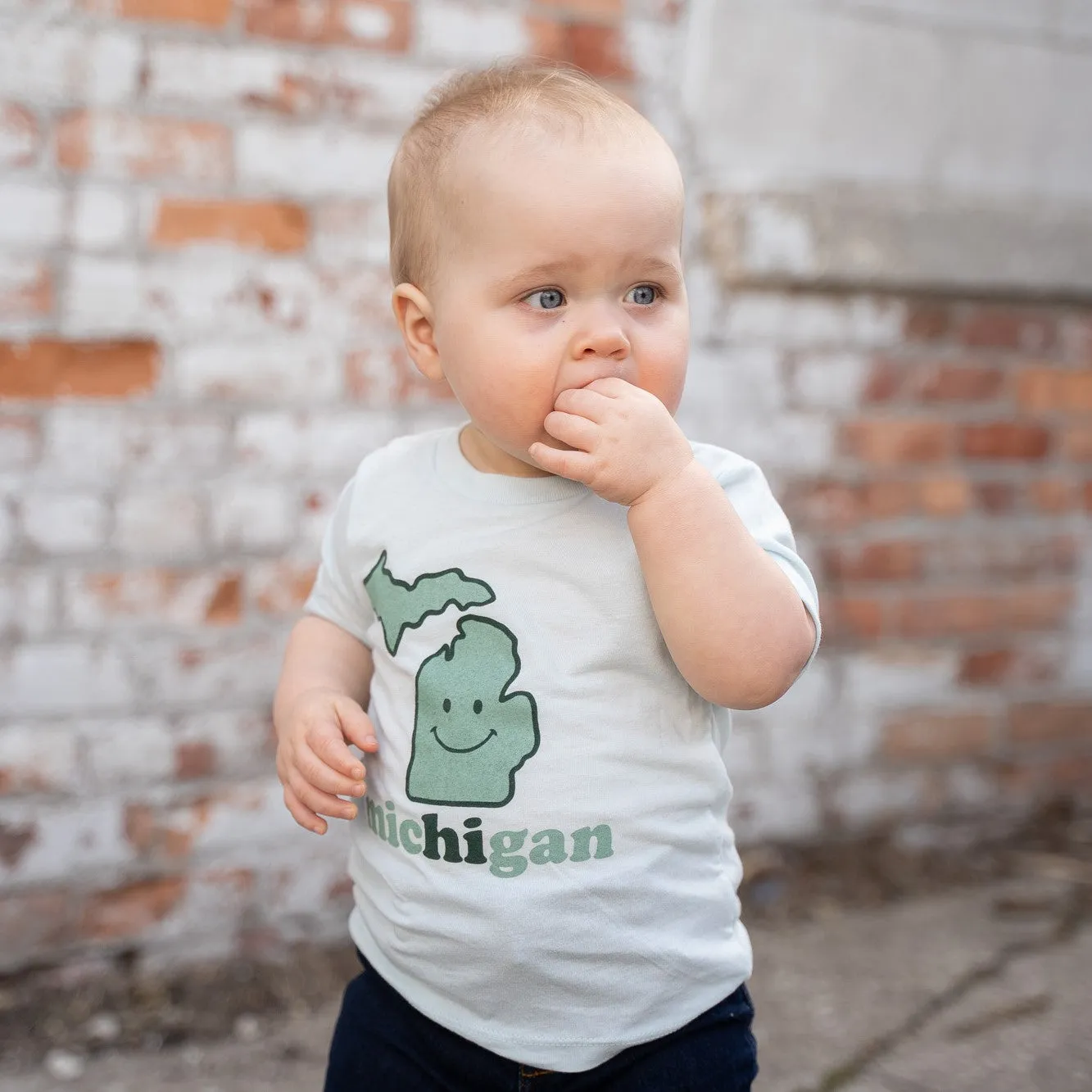 Michigan Smiley Toddler Shirt