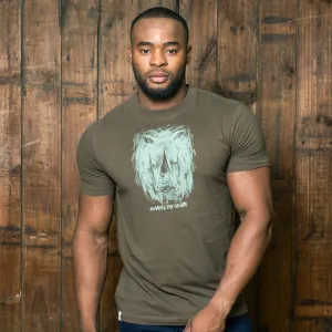 Misty Rhino Crew Tee - Fatigue