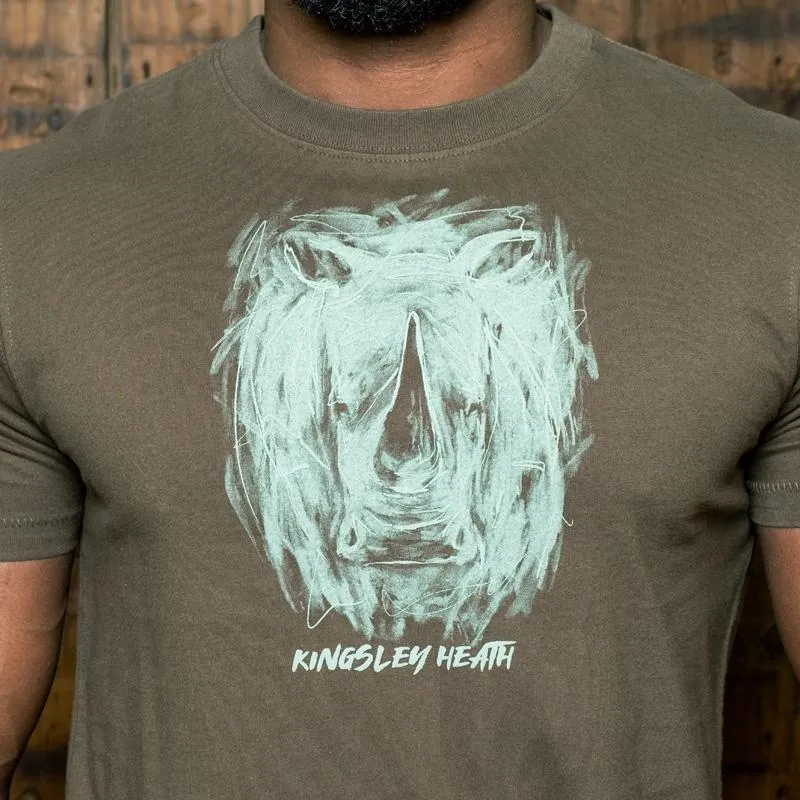 Misty Rhino Crew Tee - Fatigue