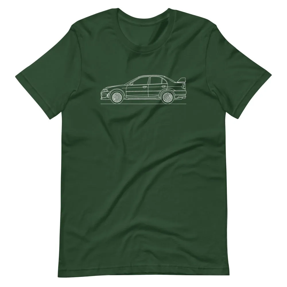 Mitsubishi Lancer Evo VI silhouette t-shirt