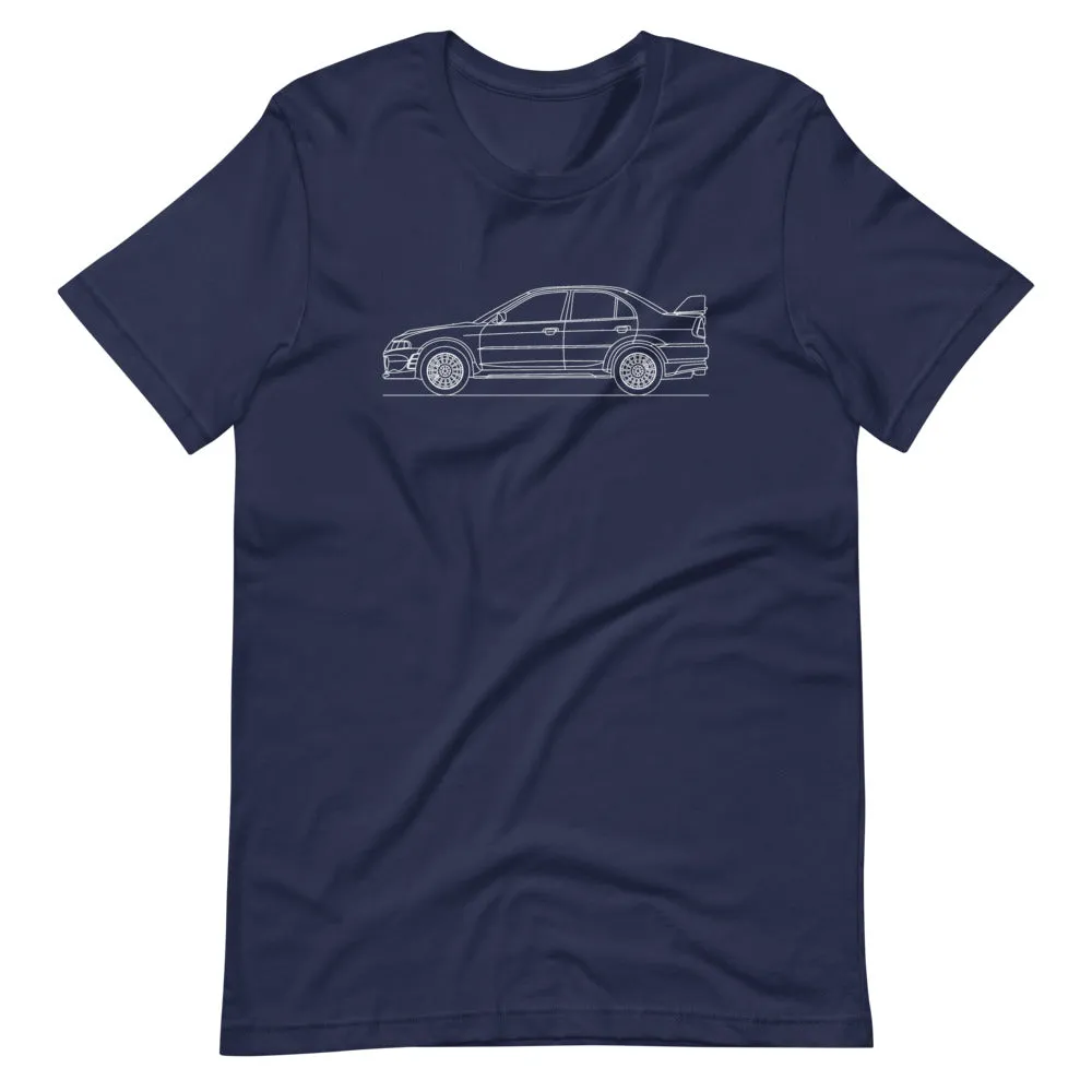 Mitsubishi Lancer Evo VI silhouette t-shirt