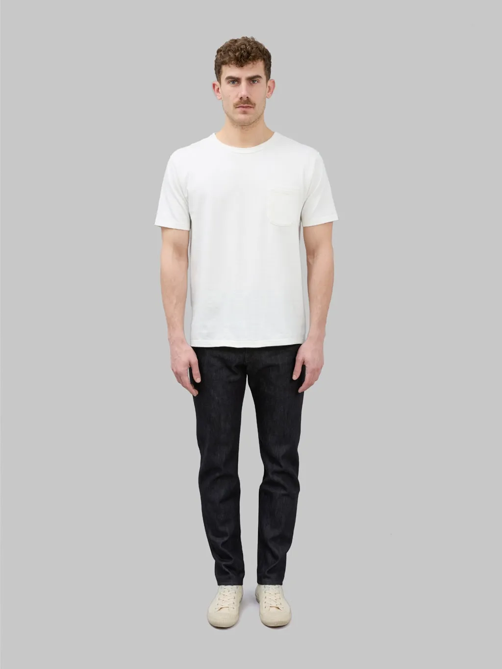 Momotaro MMJZ0203 13.7oz #200 "Cashmere" Tapered Jeans