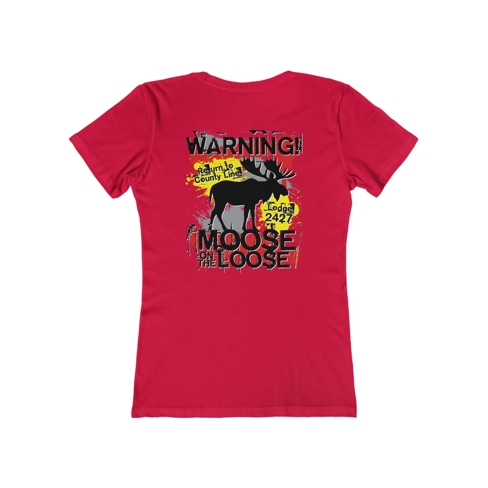 Moose Lodge 2427 - Loose Moose - Women's T-Shirt (Front & Back Print)