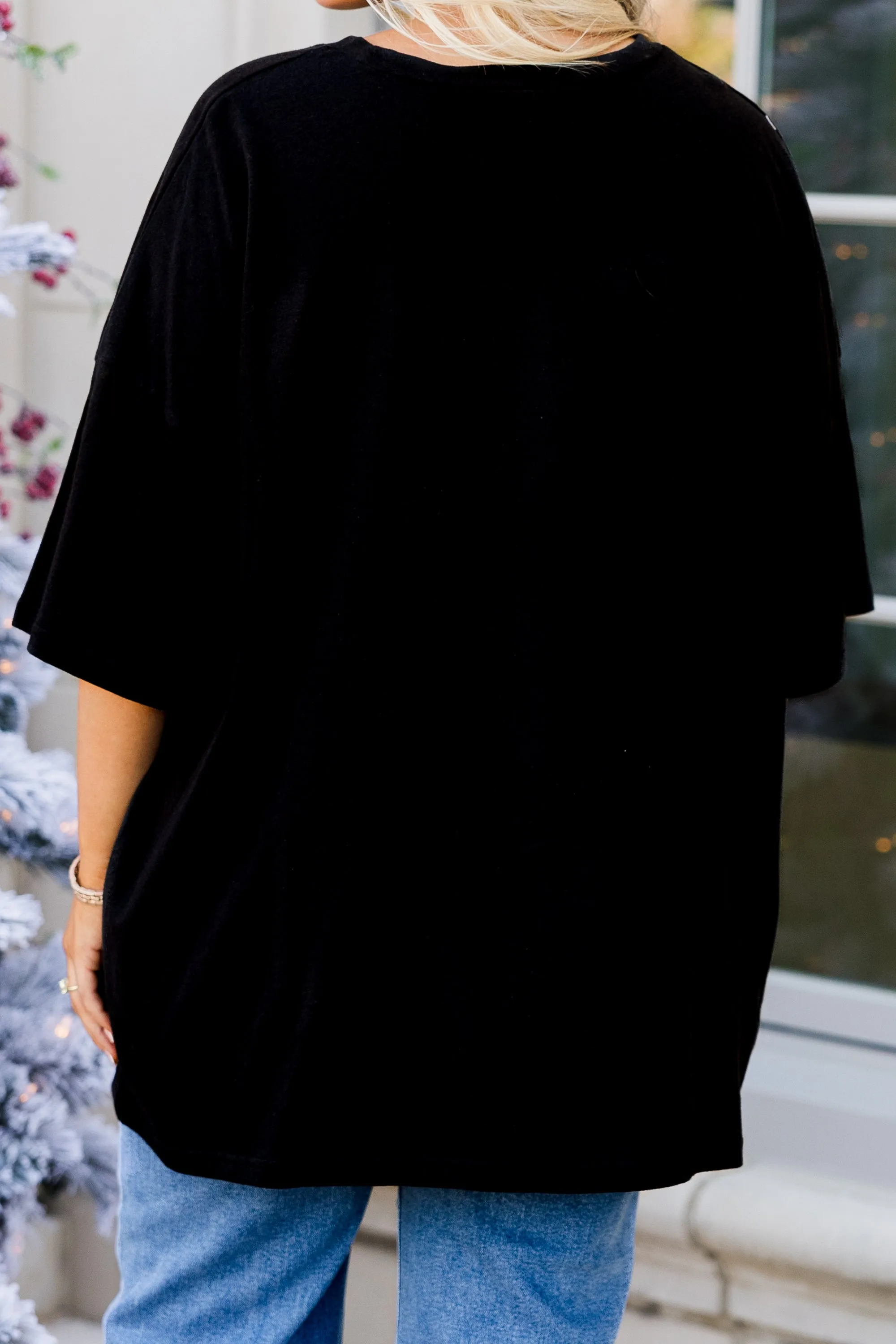 Most Wonderful Time Boyfriend Tee, Black
