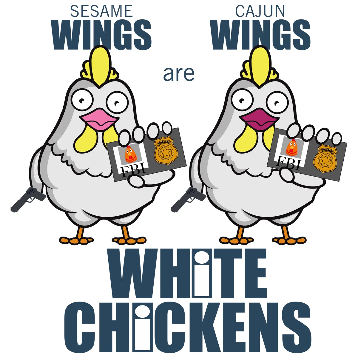 Movie The Food™ "White Chickens" T-Shirt