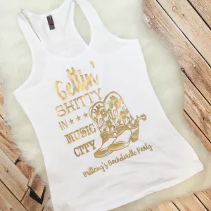 Nashville Bachelorette Party Customized Tanks :: Gettin Shtty in Music City