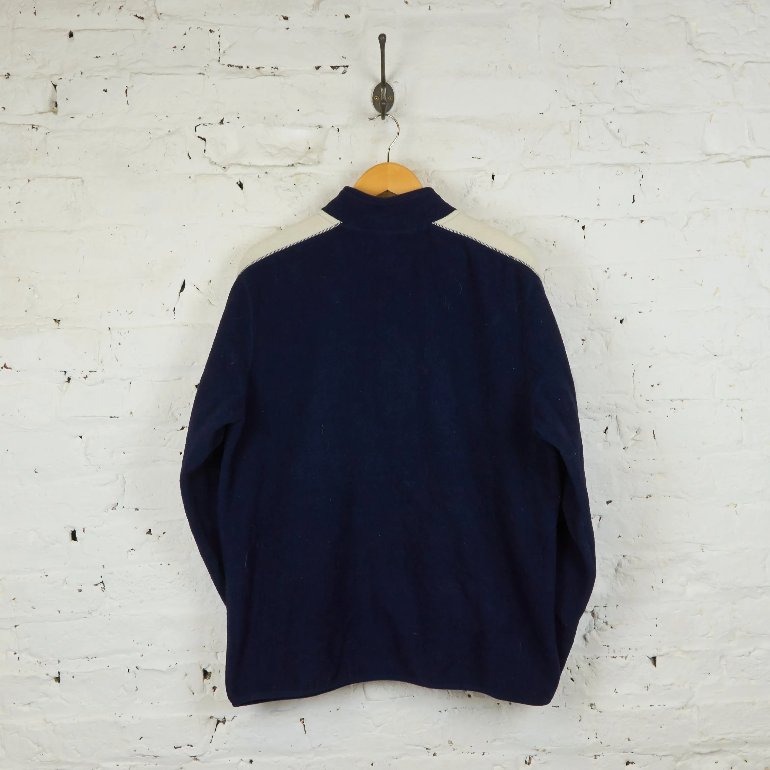 Nautica Jeans 90s 1/4 Zip Fleece - Blue - L