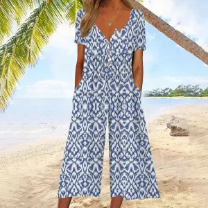NEW Retails $55 Comfy Short Sleeve Side Pocket Jumpsuit Sz XL