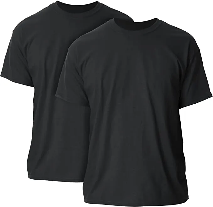 New Set of 2 Gildan Mens Crew T-Shirts W Cool Spire, Black, Sz Extra Large!