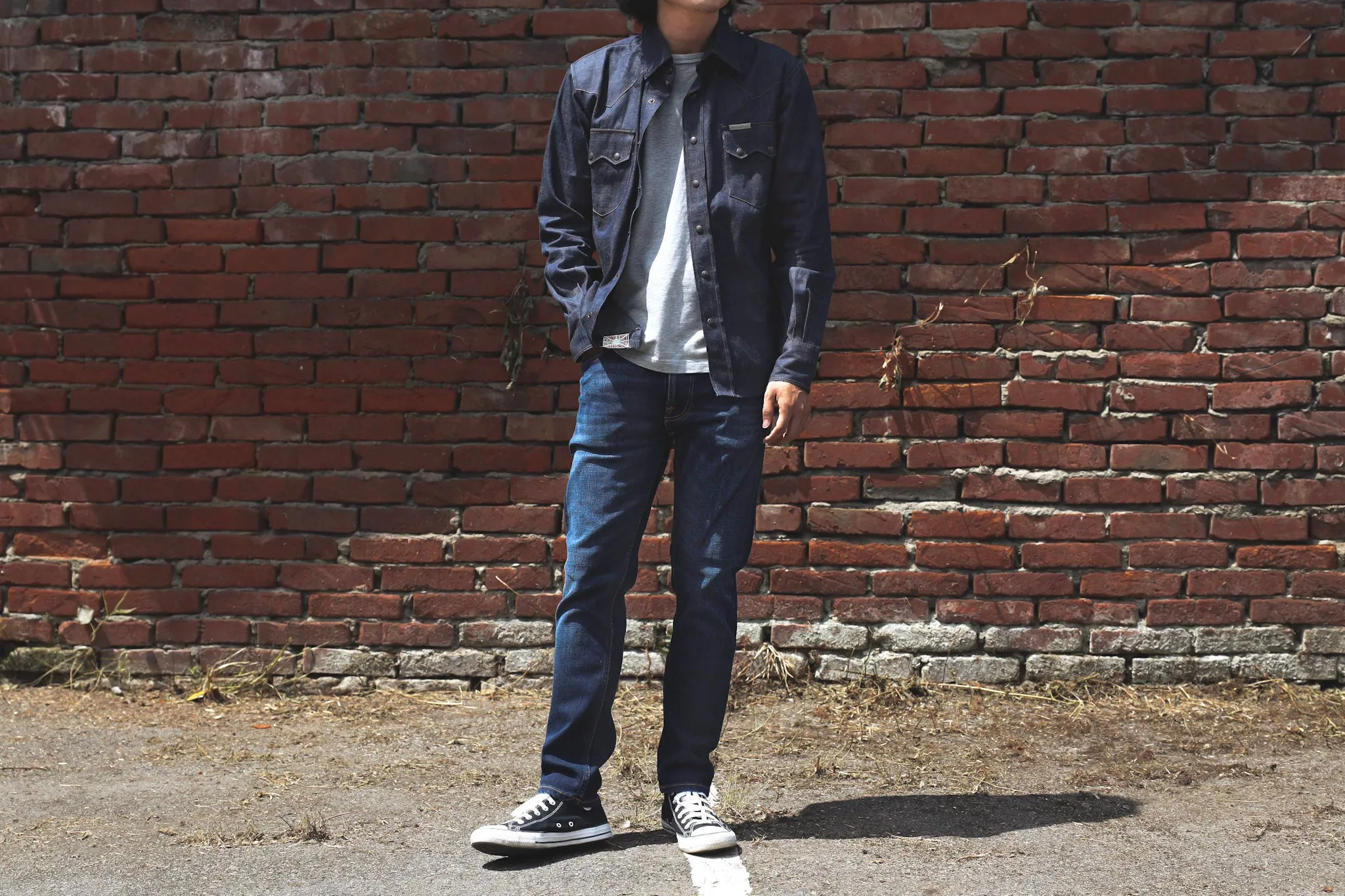 【Nudie Jeans】淺藍石洗 合身上寬下窄 /12oz / Lean Dean Dark Deep Worn