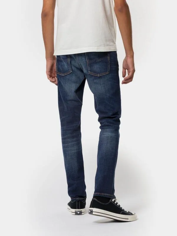【Nudie Jeans】淺藍石洗 合身上寬下窄 /12oz / Lean Dean Dark Deep Worn