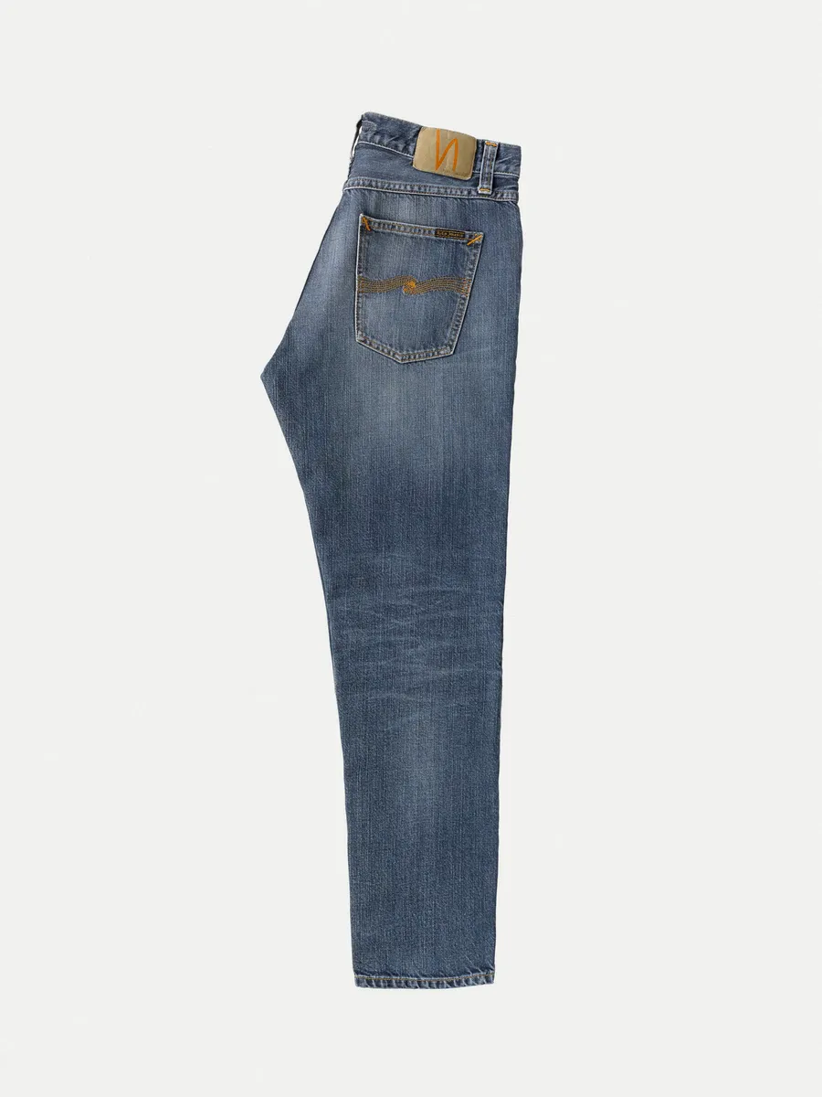 【Nudie Jeans】高腰修身錐形 刷色褲／13.2oz／Steady Eddie II Worn Gene