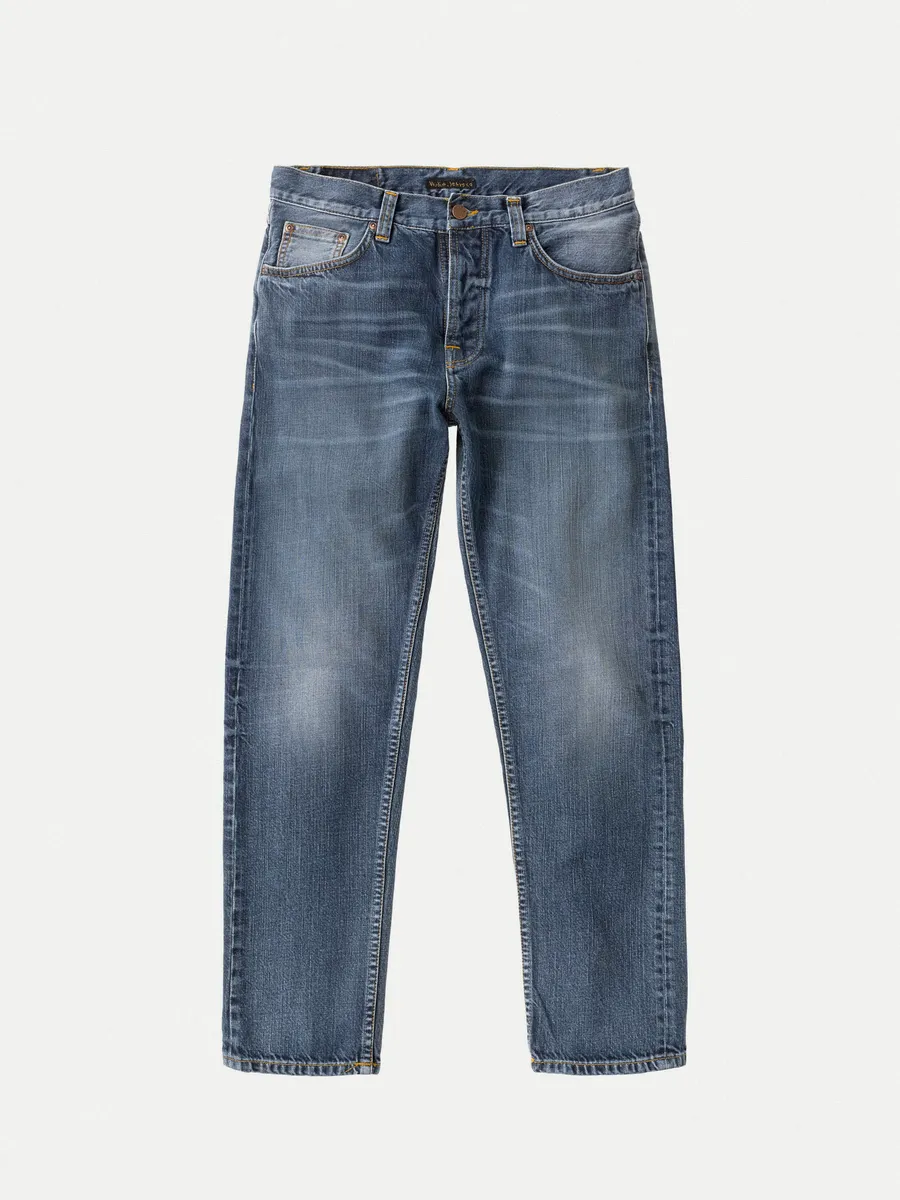 【Nudie Jeans】高腰修身錐形 刷色褲／13.2oz／Steady Eddie II Worn Gene