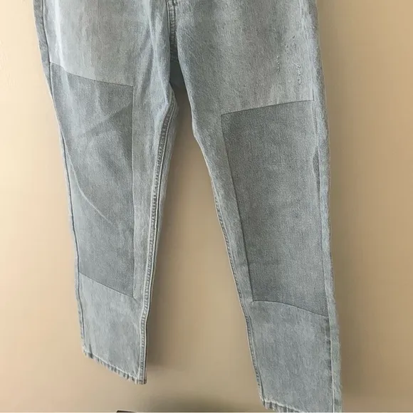 NWT Everlane 90s cheeky high rise curvy patchwork denim Jeans straight 28 Crop