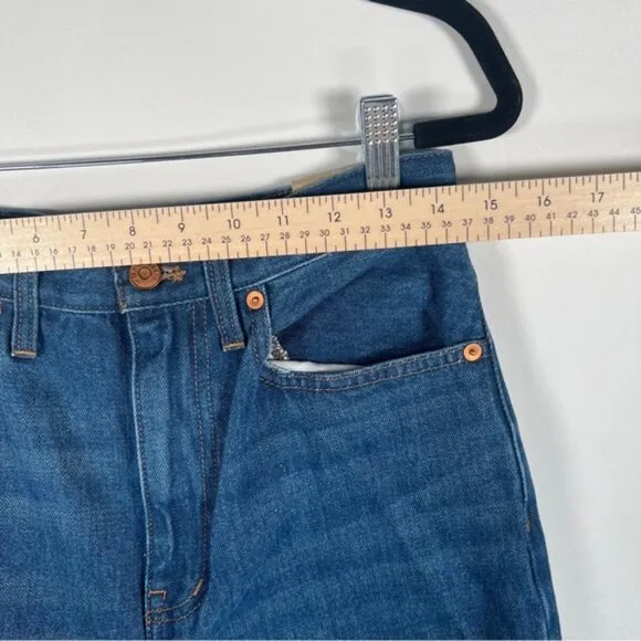 NWT MADEWELL BAGGY STRAIGHT JEANS High Rise Style NH643 Cotton/Hemp Size 27