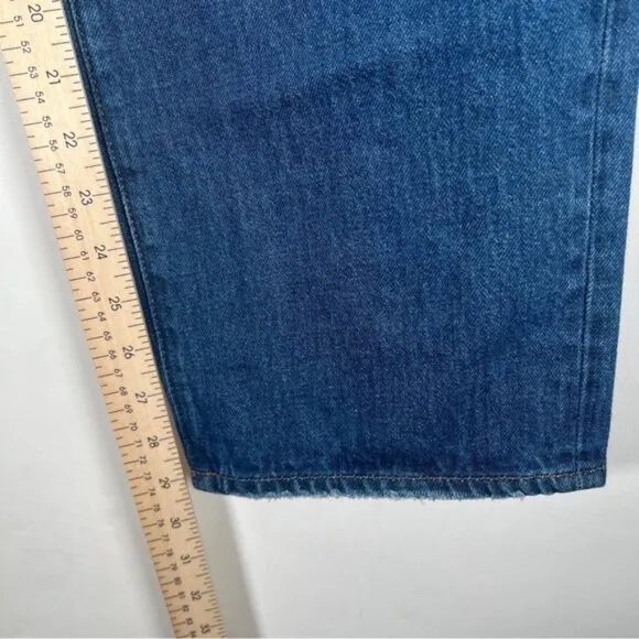 NWT MADEWELL BAGGY STRAIGHT JEANS High Rise Style NH643 Cotton/Hemp Size 27