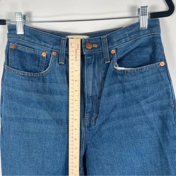 NWT MADEWELL BAGGY STRAIGHT JEANS High Rise Style NH643 Cotton/Hemp Size 27