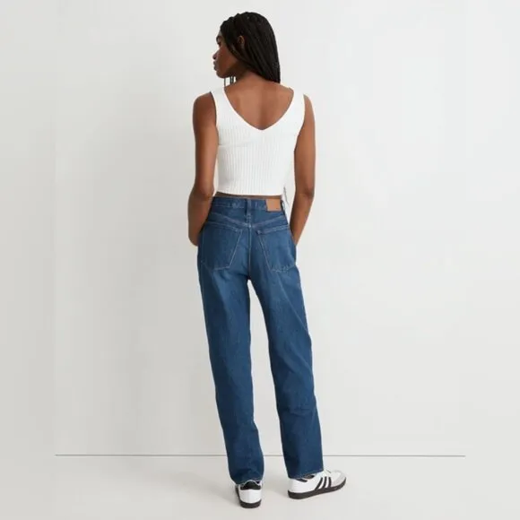 NWT MADEWELL BAGGY STRAIGHT JEANS High Rise Style NH643 Cotton/Hemp Size 27