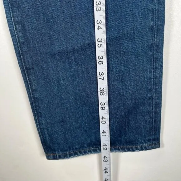 NWT MADEWELL BAGGY STRAIGHT JEANS High Rise Style NH643 Cotton/Hemp Size 27