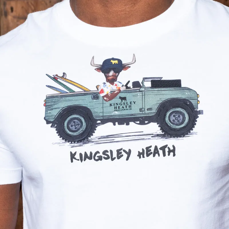 Off Road Surfari Crew Tee - Pelican