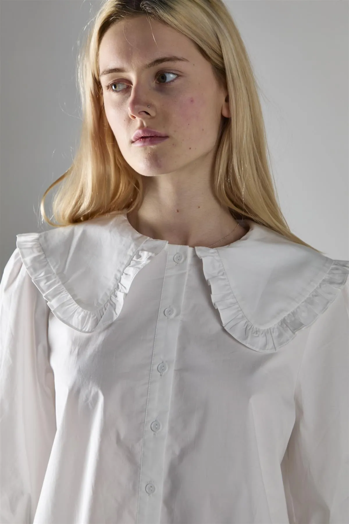 Off-White Statement-Collar Blouse