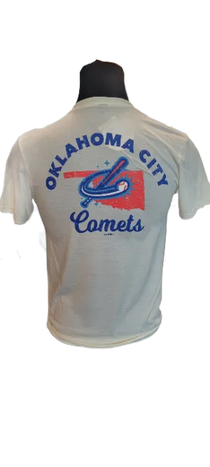 OKC Comets Road State Backer Cream Tee