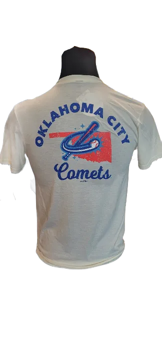 OKC Comets Road State Backer Cream Tee