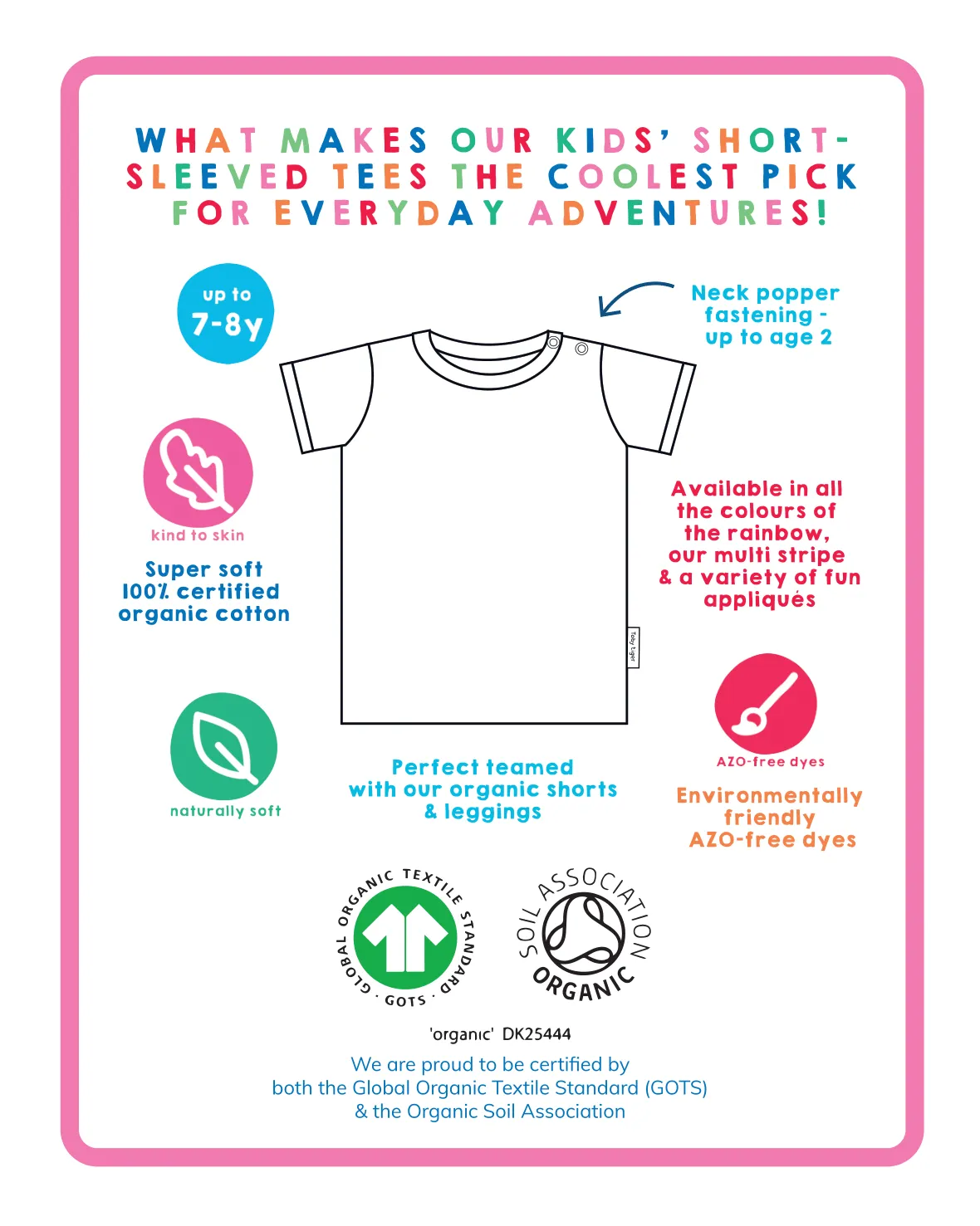 Organic Seaside Print T-Shirt