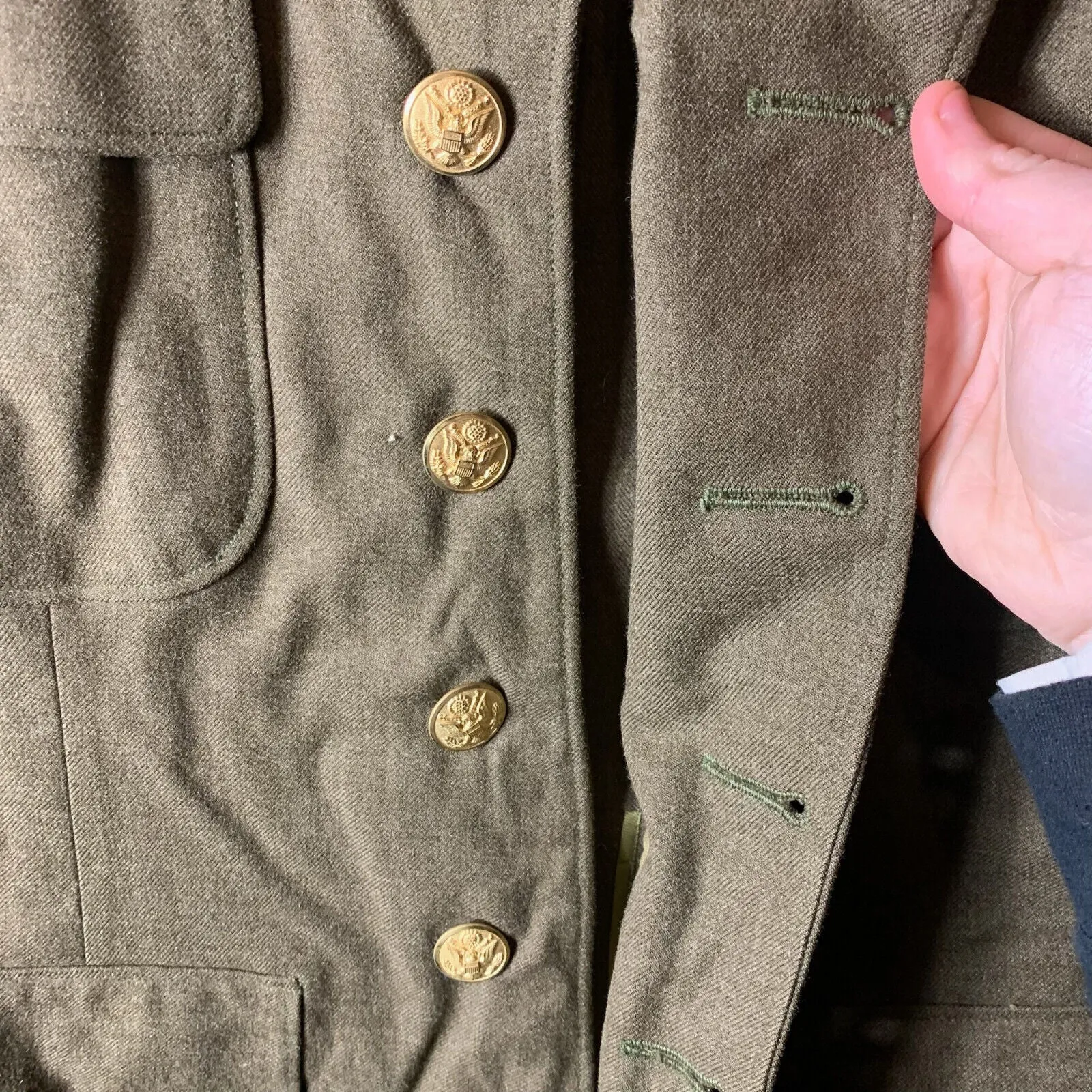 Original WW2 US Army Class A Dress Jacket 1942 - Private Ryan Prop - 38" Regular