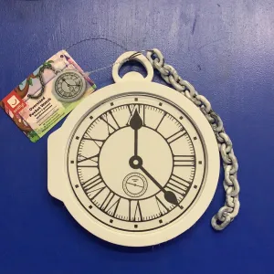 Oversized Pocket Watch, White