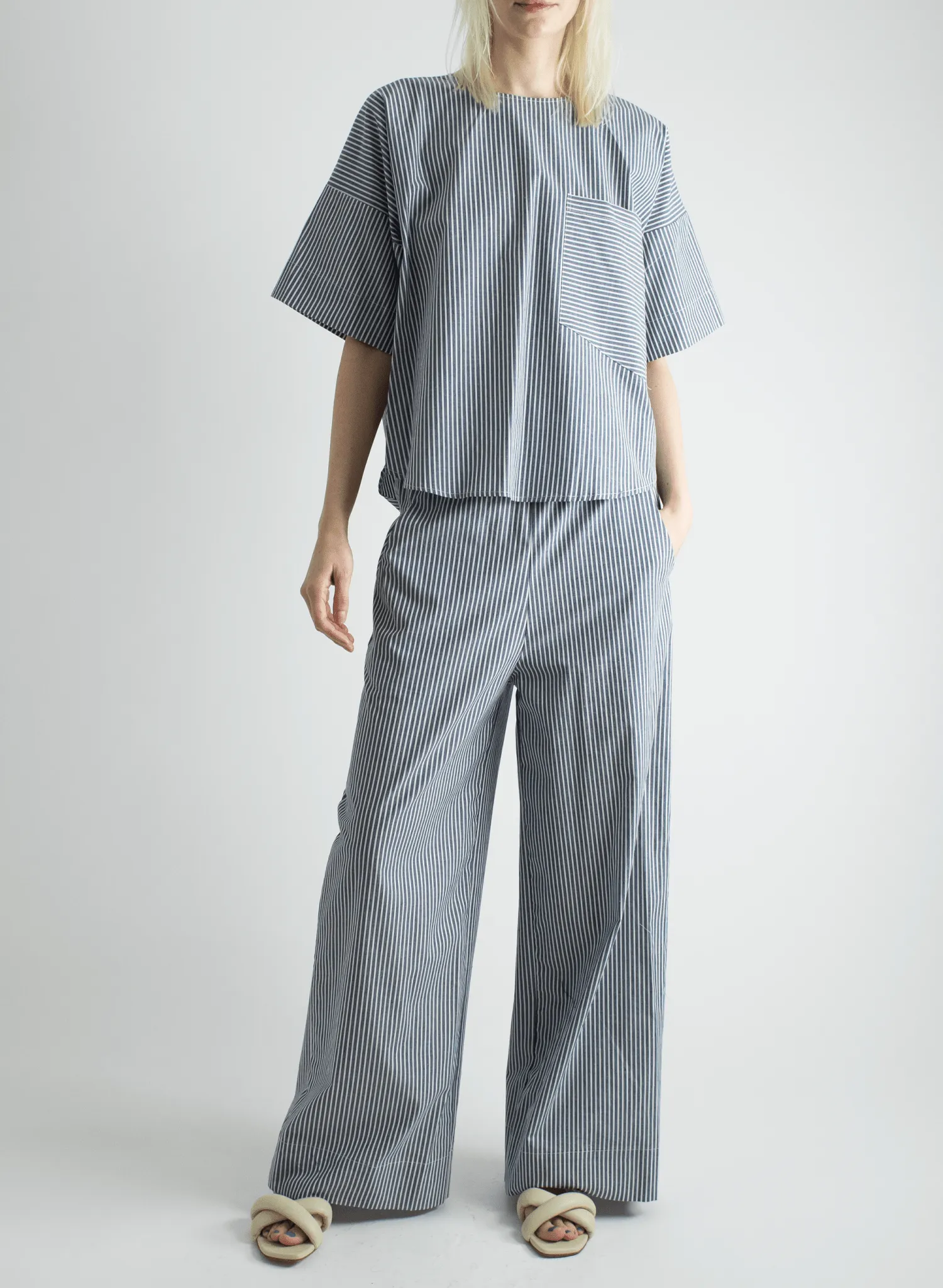 Oversized Tee - Railroad Stripe