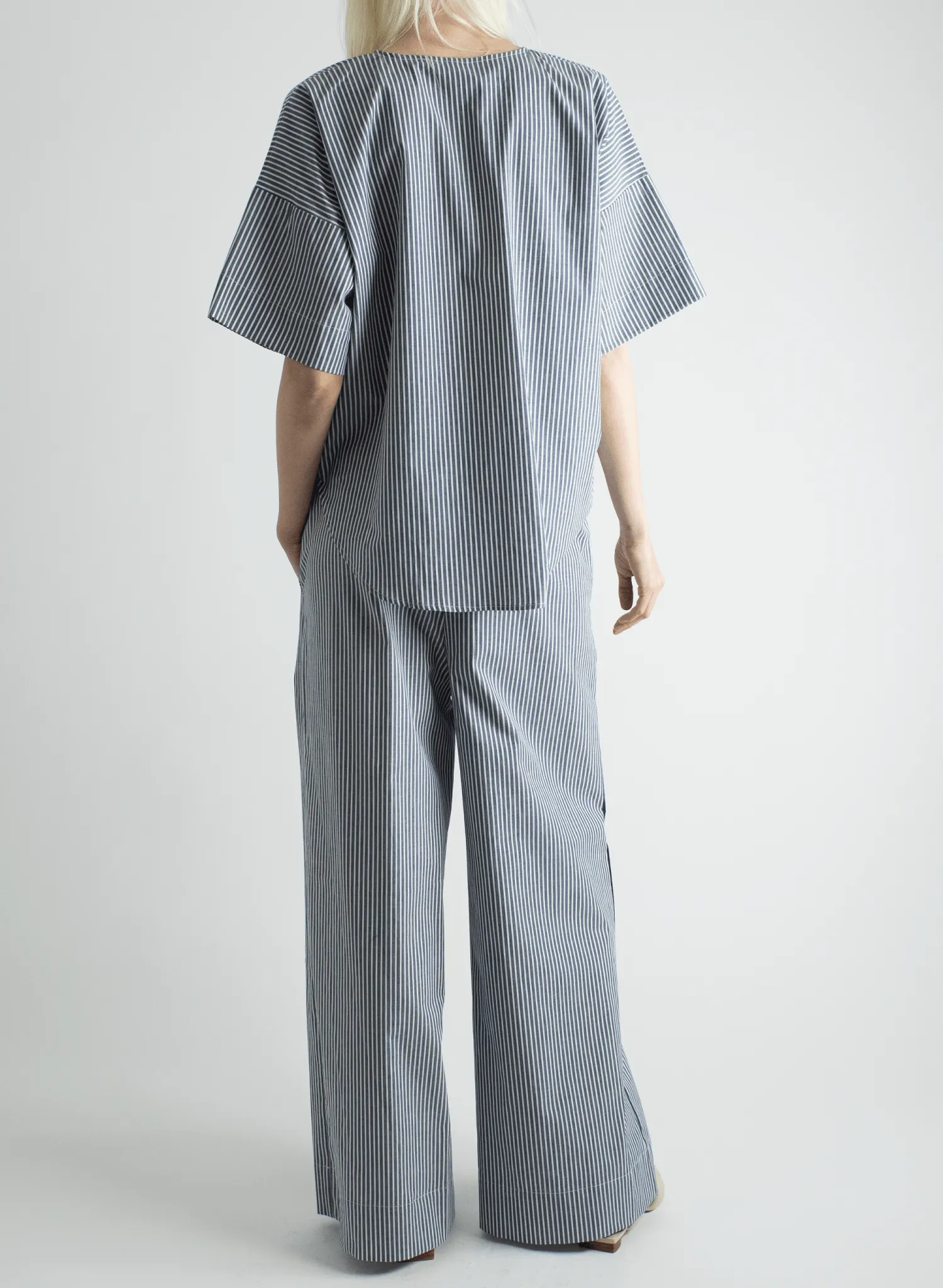 Oversized Tee - Railroad Stripe