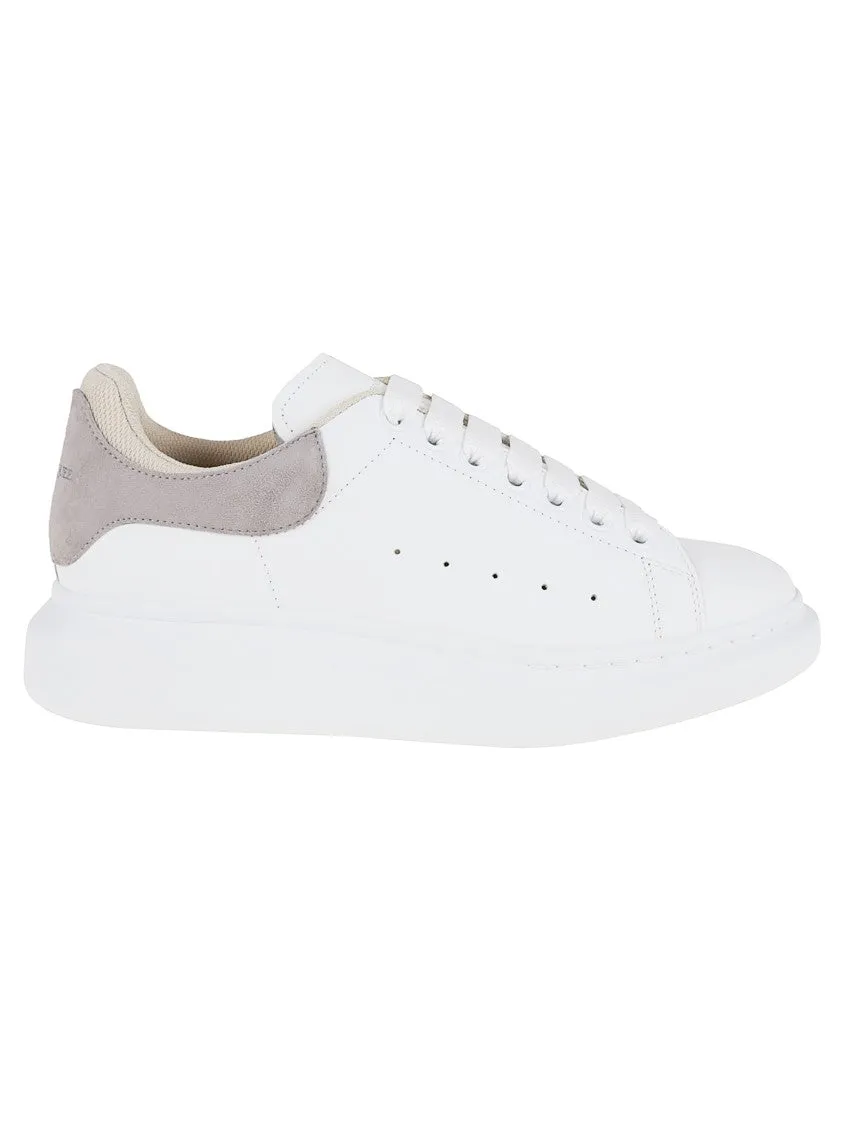 Oversized White Leather Sneakers