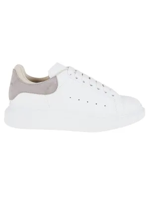 Oversized White Leather Sneakers
