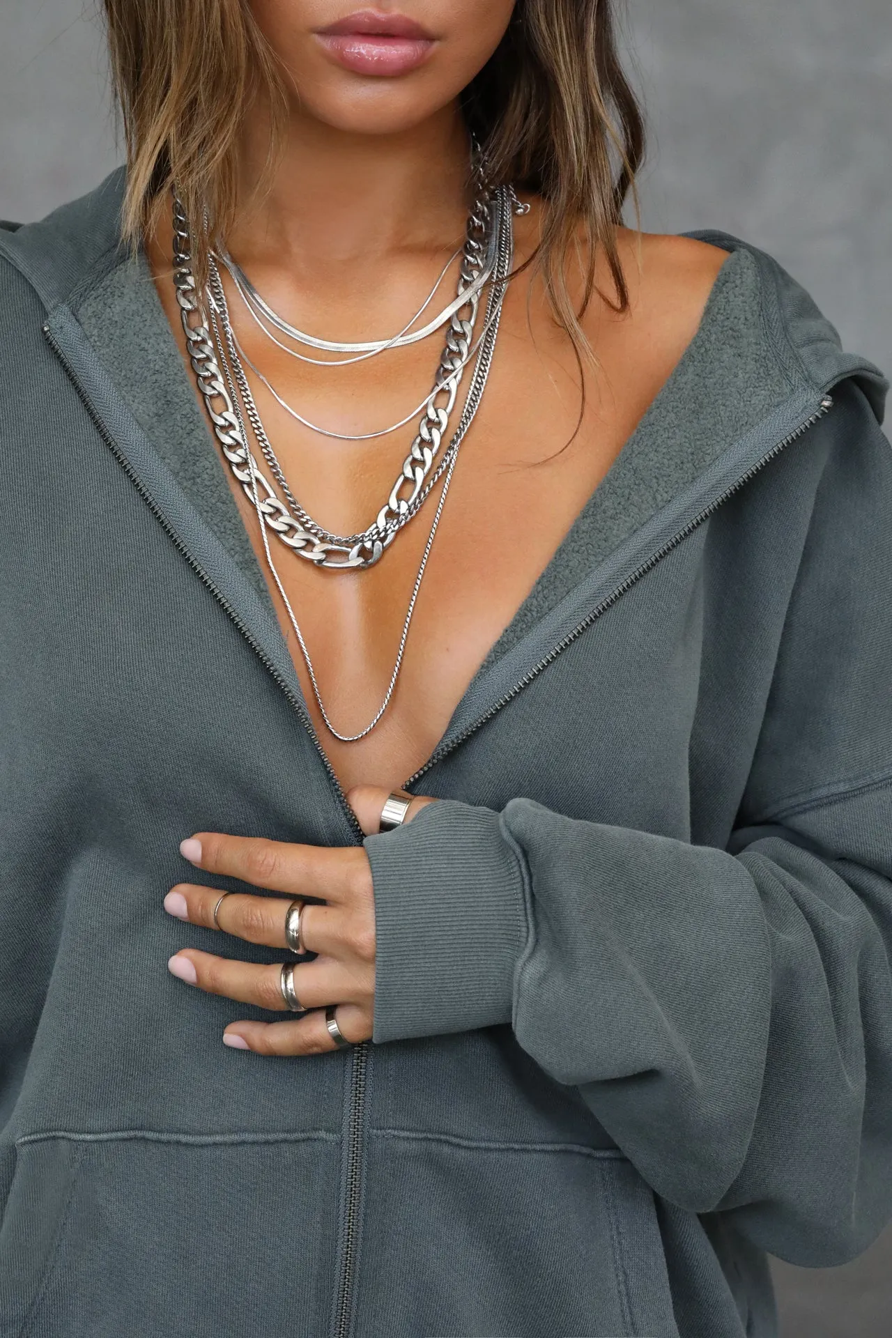 Oversized Zip Hoodie