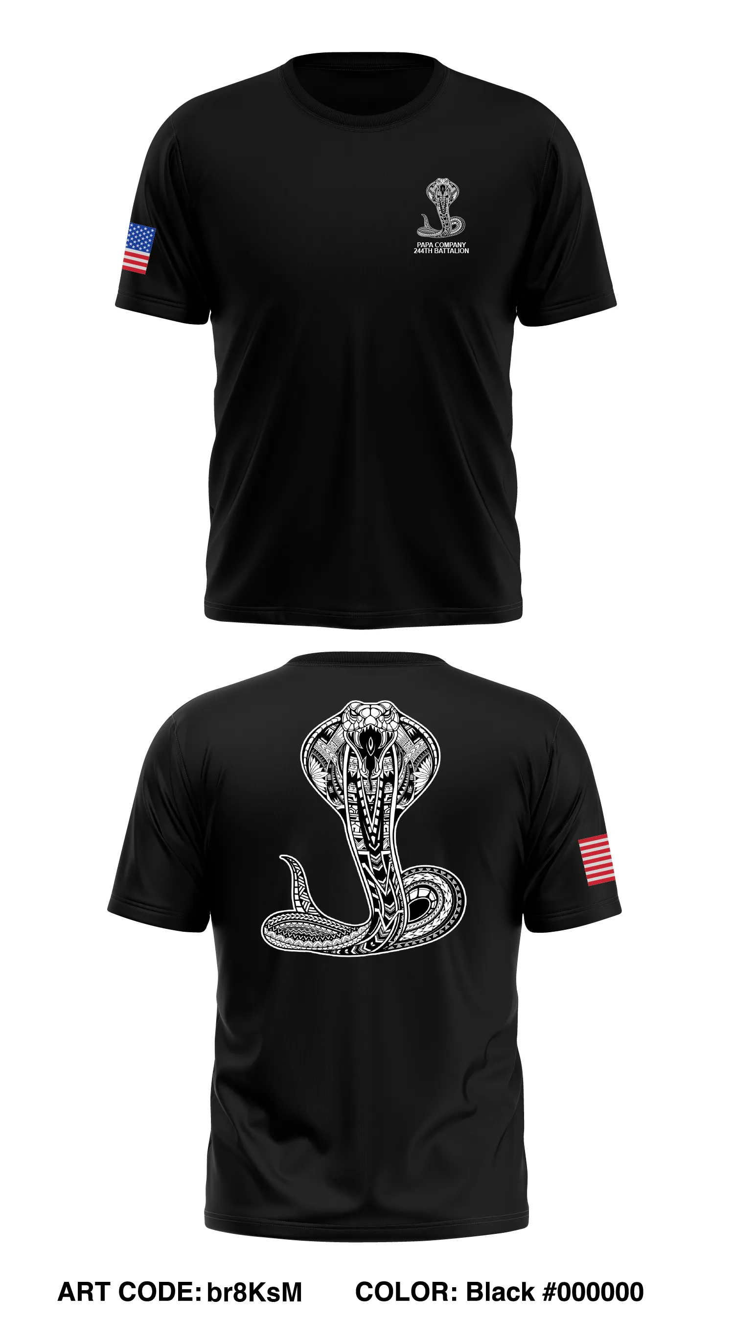 Papa Company 244th Battalion  Store 1 Core Men's SS Performance Tee - br8KsM
