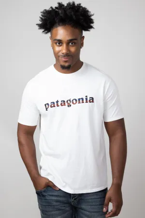 Patagonia Men’s ’73 Logo T-Shirt in Birch White | 37776-BCW
