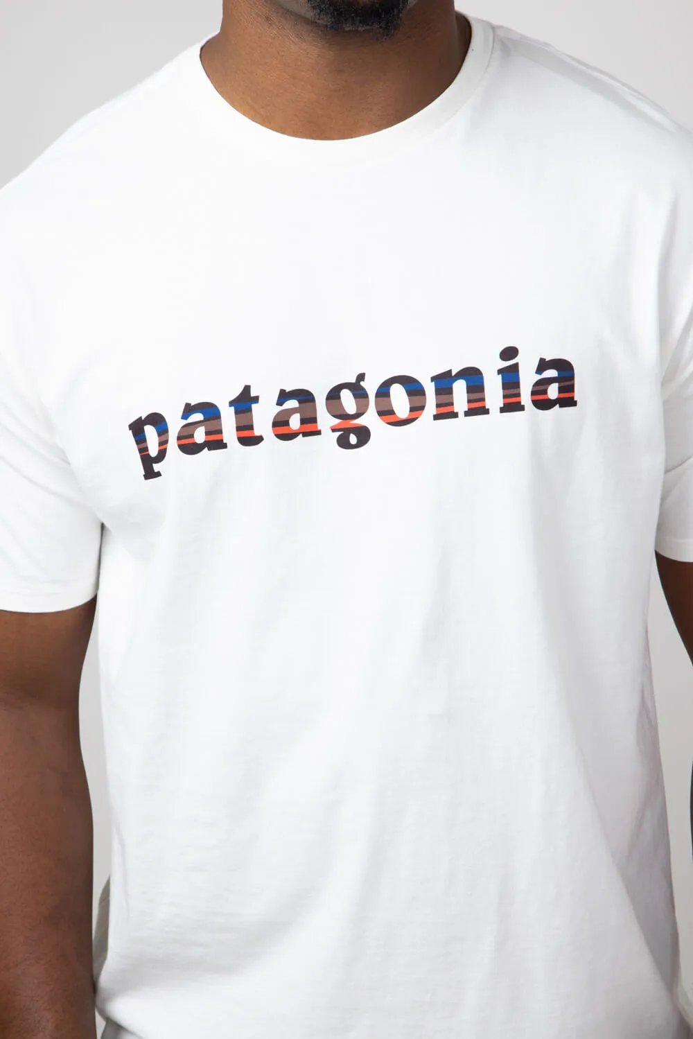 Patagonia Men’s ’73 Logo T-Shirt in Birch White | 37776-BCW