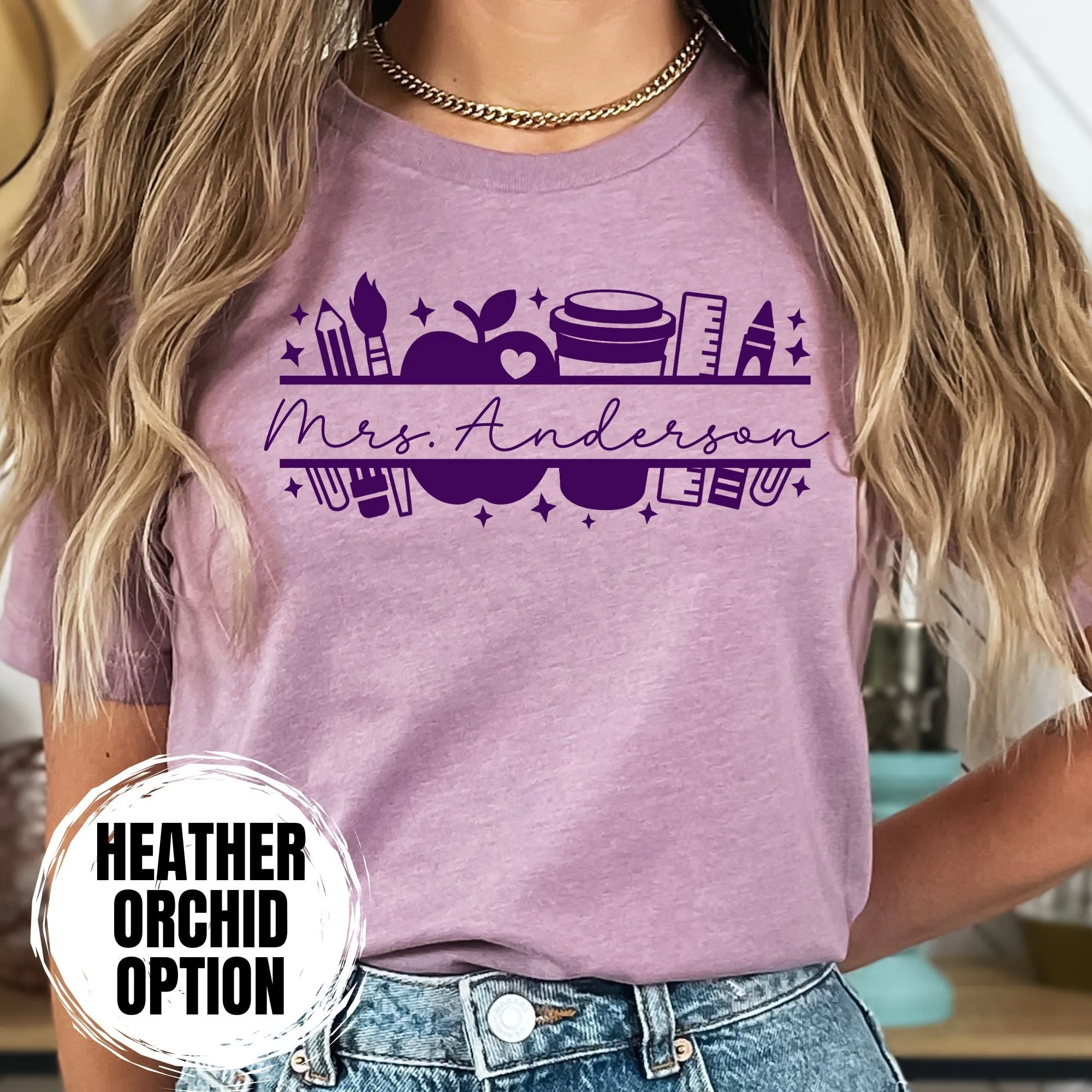 Personalized Teacher Name Shirt