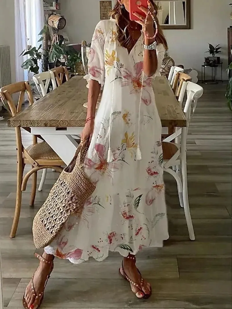 Philippa - Geometric Print Woman's Dress