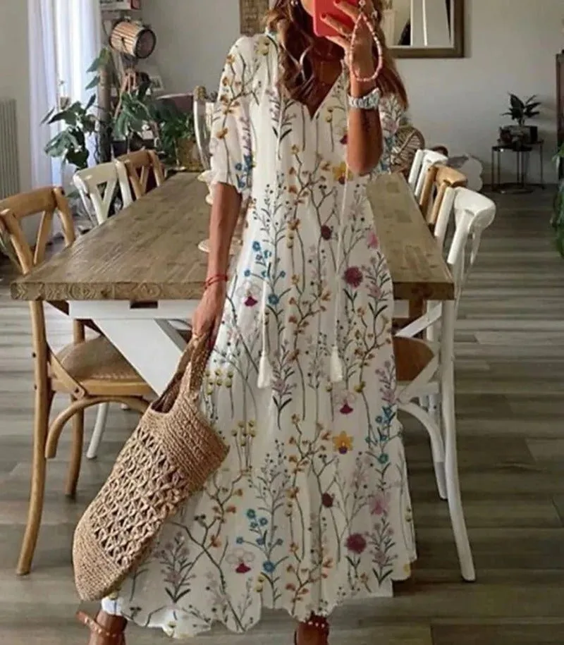 Philippa - Geometric Print Woman's Dress