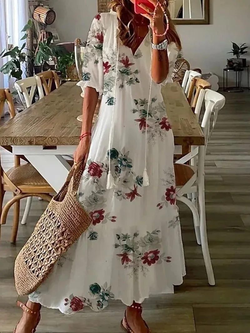 Philippa - Geometric Print Woman's Dress